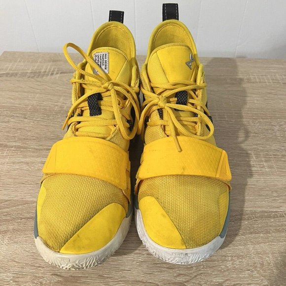 Nike Paul George PG Moon Exploration Yellow Black Mens Size 12 BQ8452-700 - Picture 3 of 8